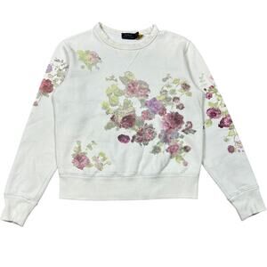 Polo Ralph Lauren Floral Print Crewneck Sweatshirt Women's XS
